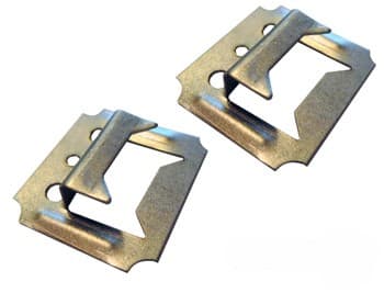 Изображение Кляймеры оцинкованные №3 ПАКЕТ  (с гвоздями), 100 шт.